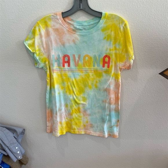 Recycled Karma Unisex Tie Dye Retro Graphic T-Shirt Multicolor Size M - Picture 1 of 5